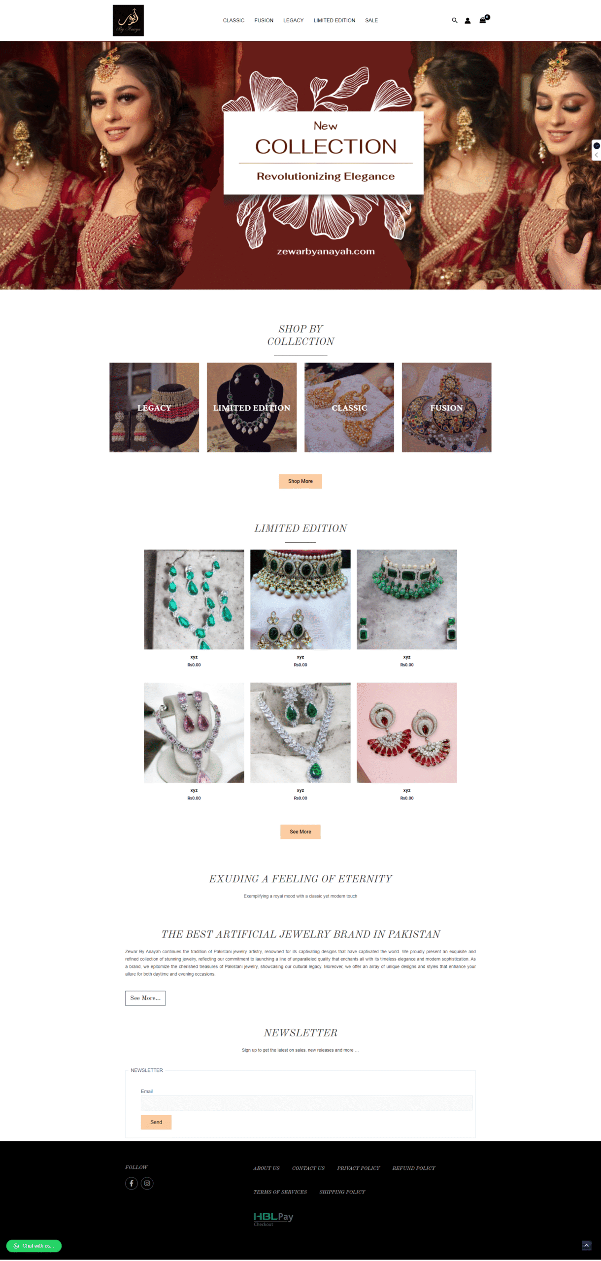 Jewelary Store Website